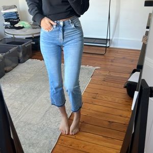 Cropped high waist jeans size 26